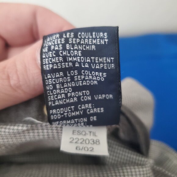 VTG Tommy Hilfiger Men's Hounds tooth Long Sleeve Button Up Shirt L - Picture 11 of 11